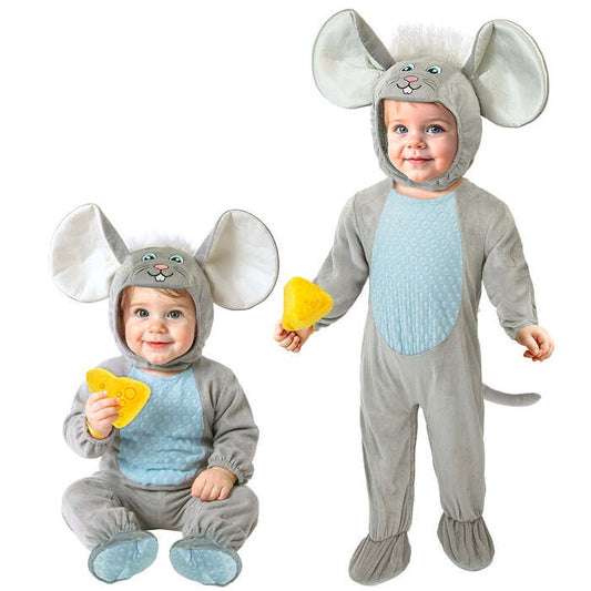 Mouse  Jumpsuit, Hooded Mask, Cheese 