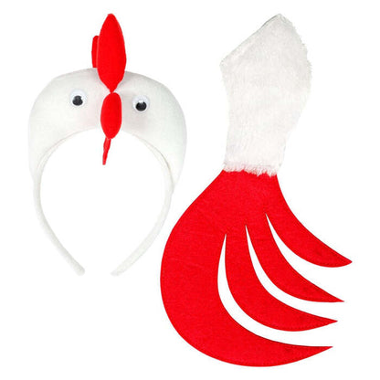 Cock  Headpiece, Tail 