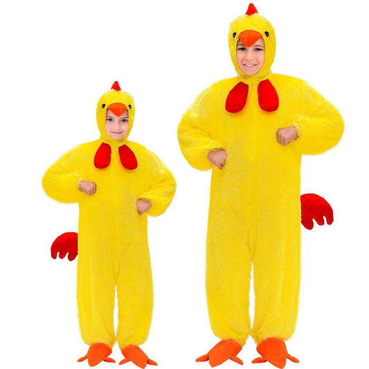 Funny Chick  Hooded Jumpsuit With Mask 