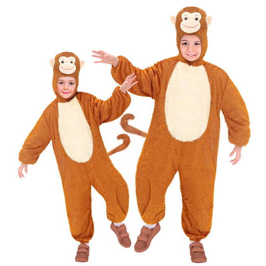 Funny Monkey  Hooded Jumpsuit With Mask 
