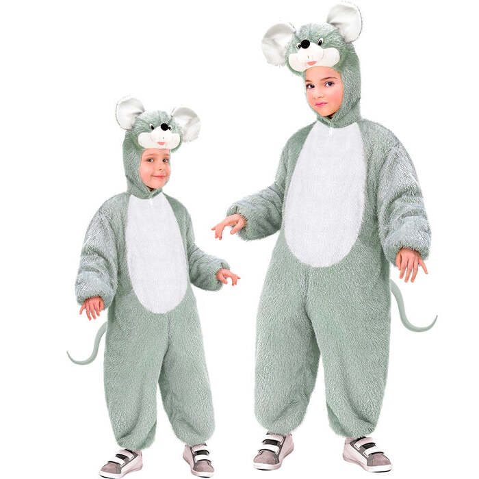 Funny Mouse  Hooded Jumpsuit With Mask 