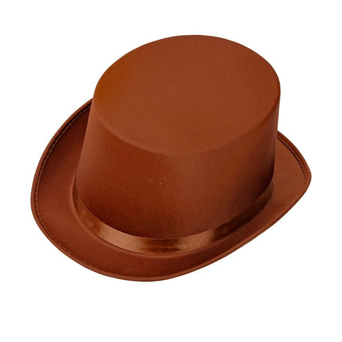 Top Hat Brown 13 Cm