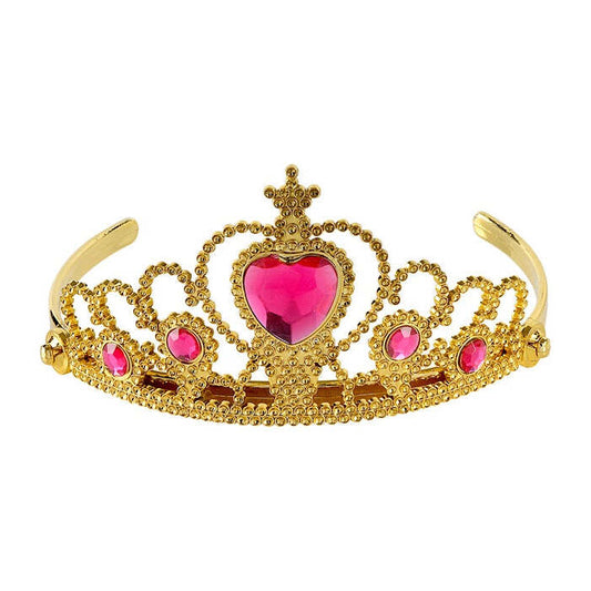 Gold Tiara With Pink Gems