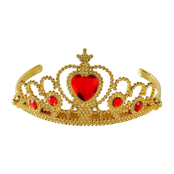 Gold Tiara With Red Gems