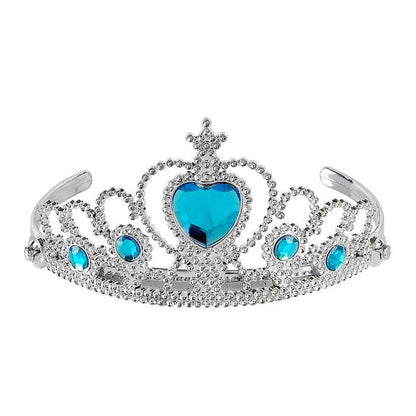 Silver Tiara With Turquoise Gems