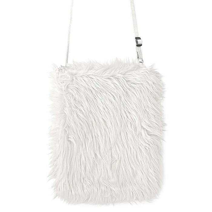 White Plush Handbag