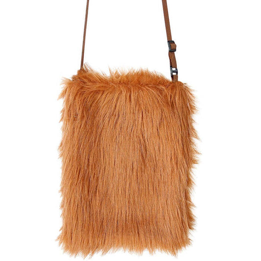 Brown Plush Handbag