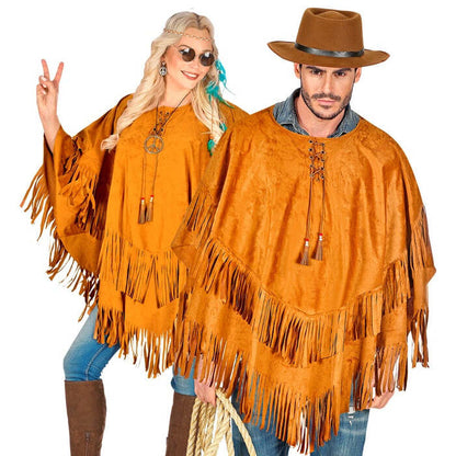 Suede Poncho