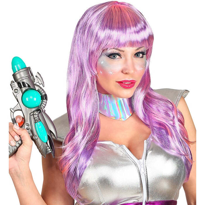 Space Girl Wig With Collar In Box