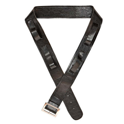 Leather Look  Black Belt With 4 Holsters For Swords And Weapons”