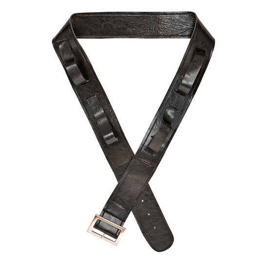 Leather Look  Black Belt With 4 Holsters For Swords And Weapons”