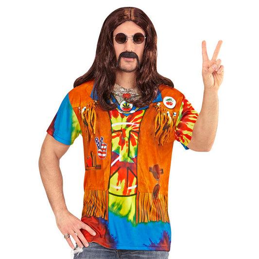 Hippie  Photorealistic Sublimation Printed T-Shirt 