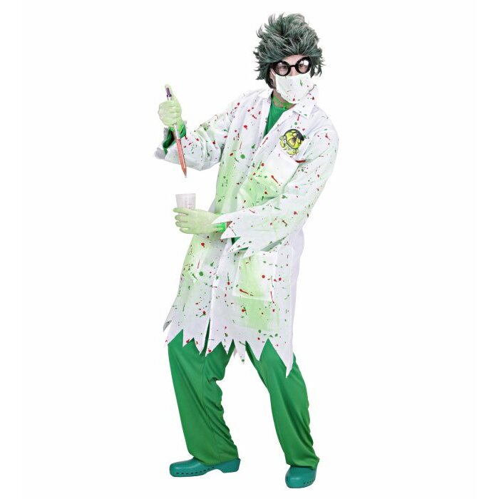 Dr. Toxic  Lab Coat, Face Mask, Latex Gloves 