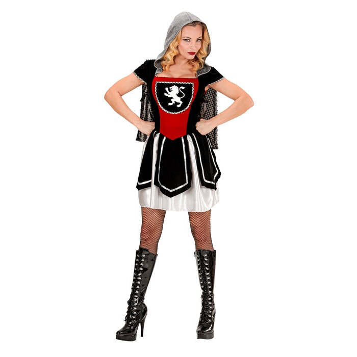 Royal Knight  Dress With Hooded Cape 