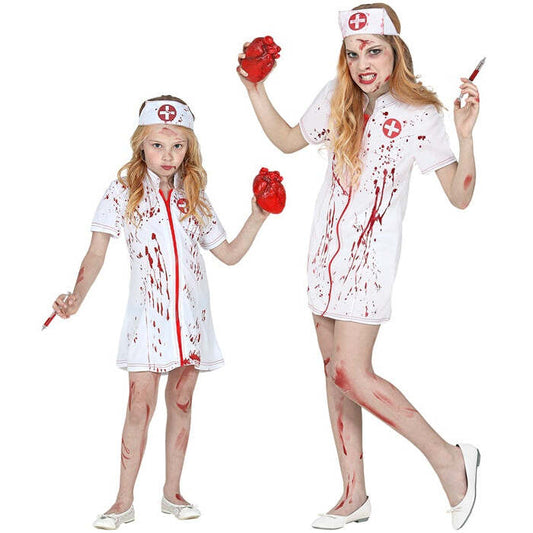 Zombie Nurse  Dress, Headpiece 