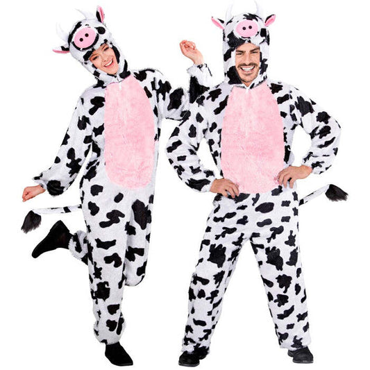 Funny Cow  Hooded Jumpsuit With Mask 