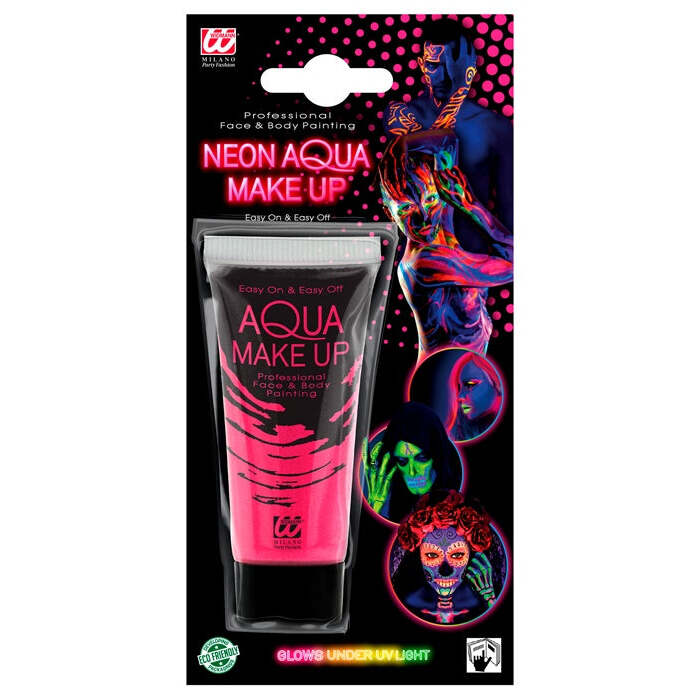 Neon Pink Aqua Make-Up In Tube 30 Ml