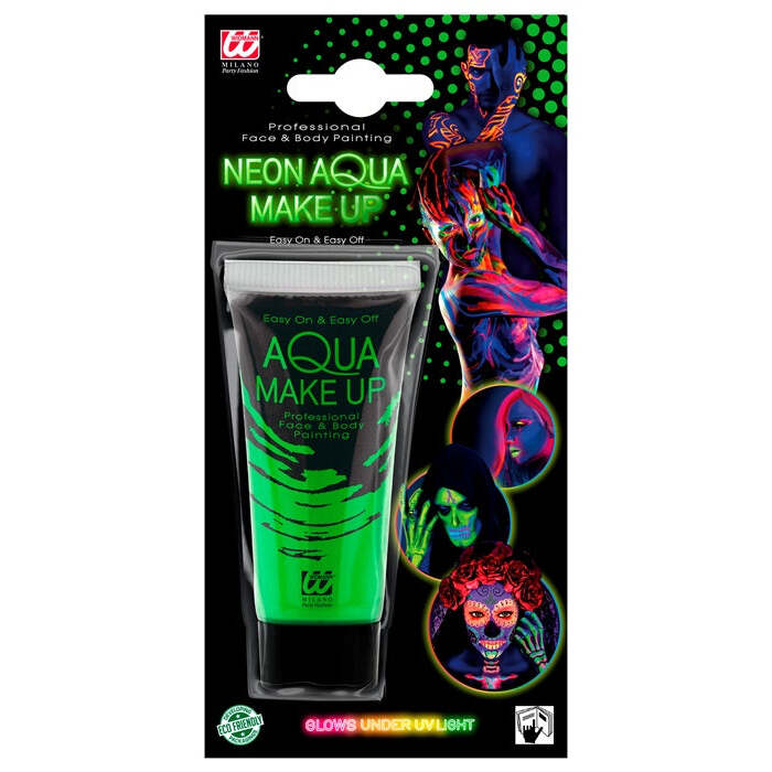 Neon Green Aqua Make-Up In Tube 30 Ml