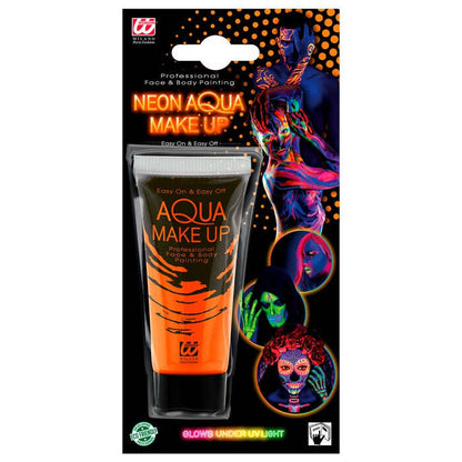 Neon Orange Aqua Make-Up In Tube 30 Ml