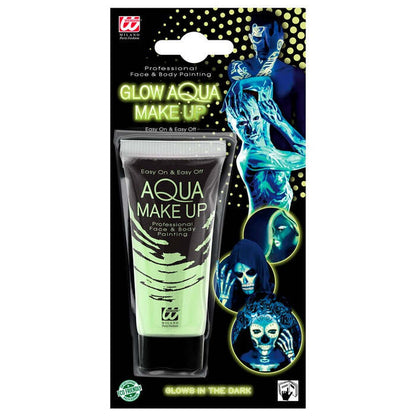 Glow In The Dark Aqua Make-Up In Tube 30 Ml