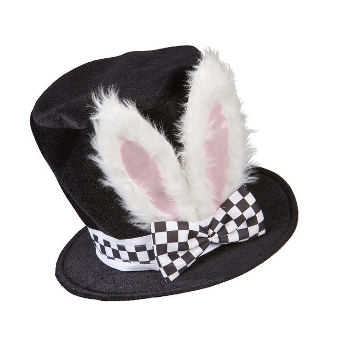 Top Hat With Bendable Bunny Ears 24 Cm