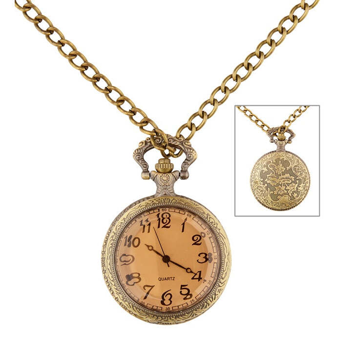 Mechanical Pocket Watch Necklace