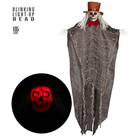 Skeleton Groom With Blinking Light-Up Head 105 Cm 
