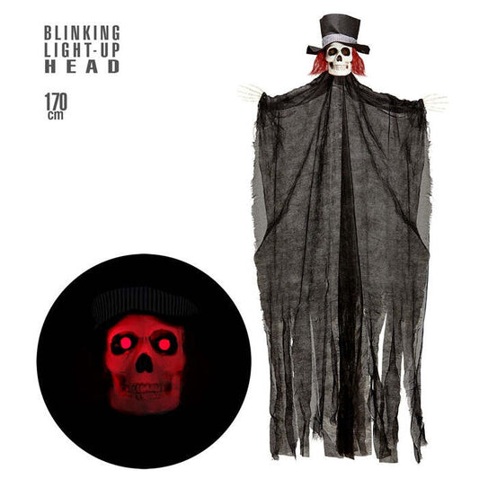 Skeleton Groom With Blinking Light-Up Head 170 Cm 
