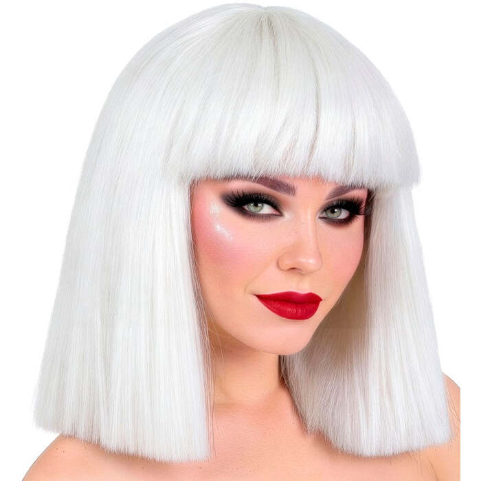 White Showgirl Wig In Box
