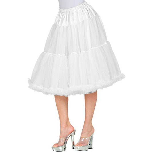 White Tulle Ruffle Skirt/Petticoat 65 Cm