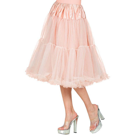 Antique Pink Tulle Ruffle Skirt/Petticoat 65 Cm
