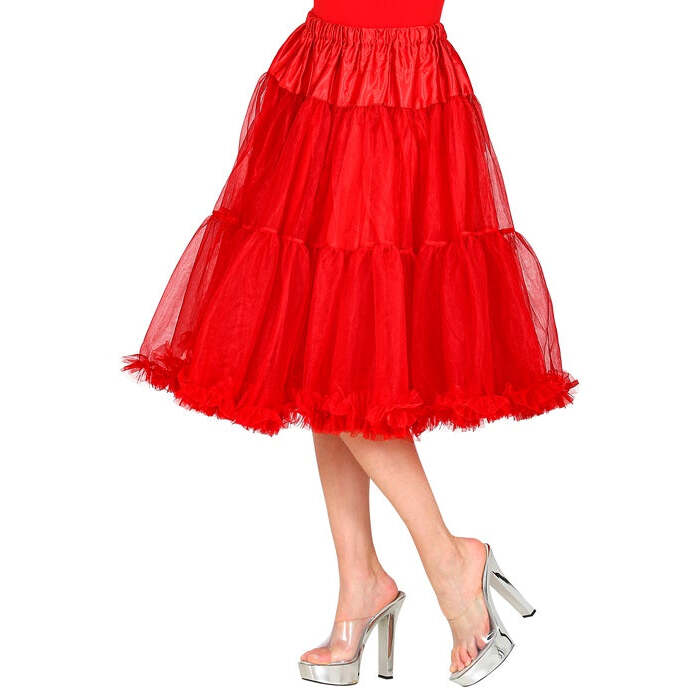 Red Tulle Ruffle Skirt/Petticoat 65 Cm