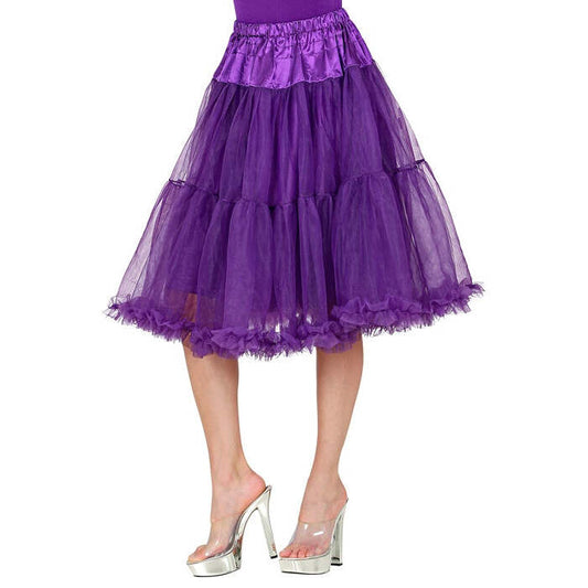 Purple Tulle Ruffle Skirt/Petticoat 65 Cm