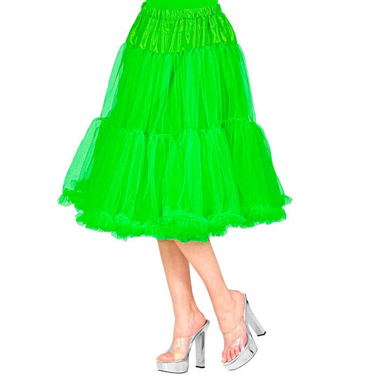 Green Tulle Ruffle Skirt/Petticoat 65 Cm