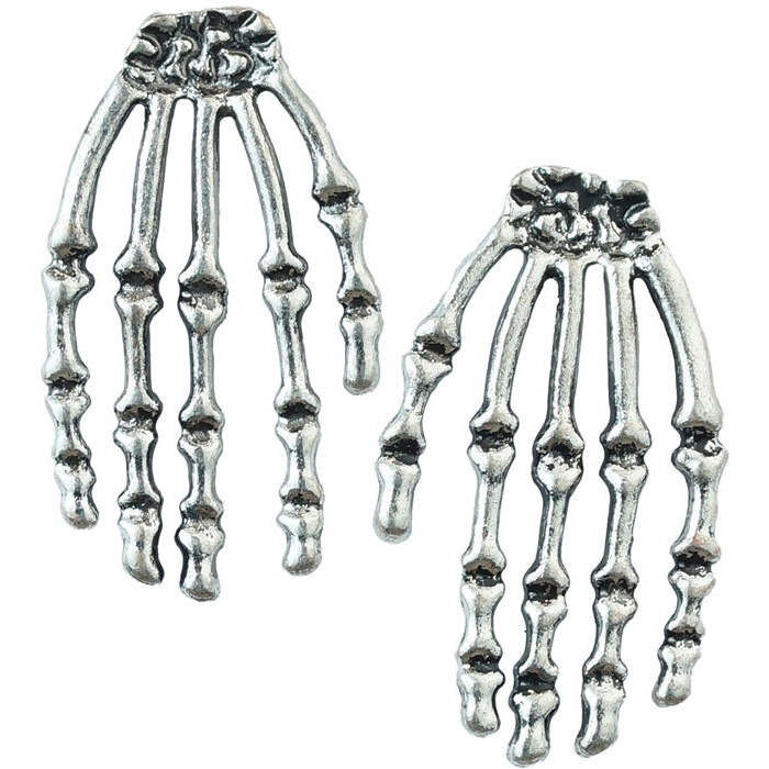 Earrings Skeleton Hand