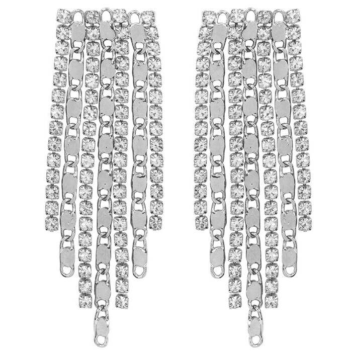 Earrings Strass & Chains