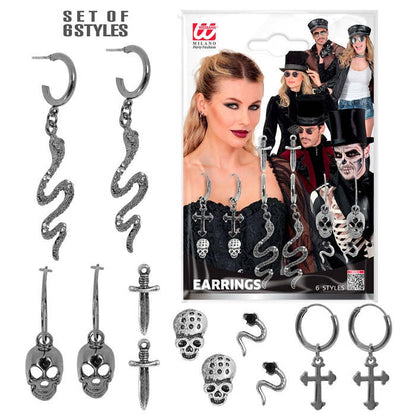 Character Earrings 6 Different Styles On Card