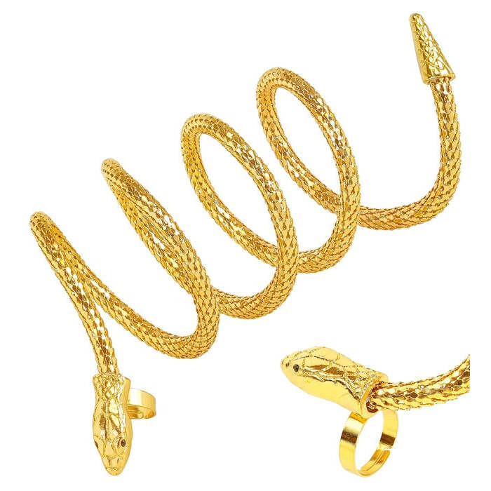 Finger Bracelet Snake Gold