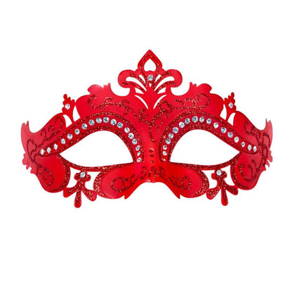 Red Venice Eyemask  And Rhinestones