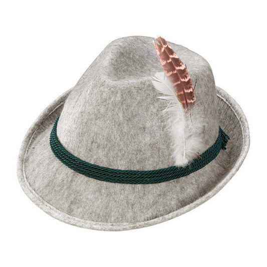 Felt Bavarian Fedora With Feather Child Size