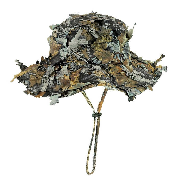 Hat Boonie Tactical With Leaves Camouflage