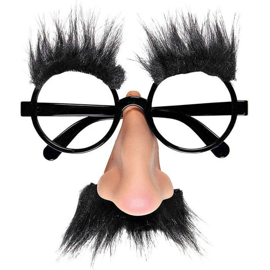 Glasses With Nose, Moustache & Eyebrows
