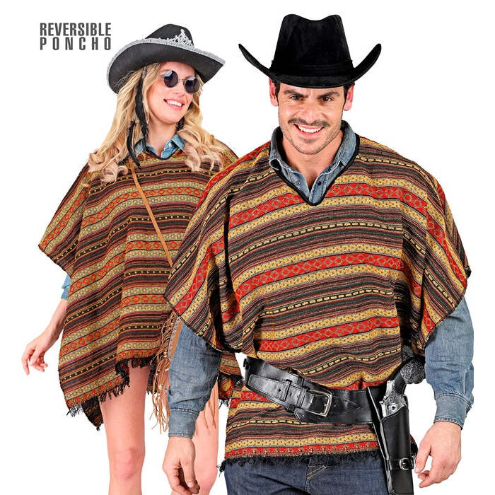 Reversible Poncho 100X75 Cm