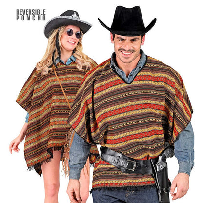 Reversible Poncho 100X75 Cm