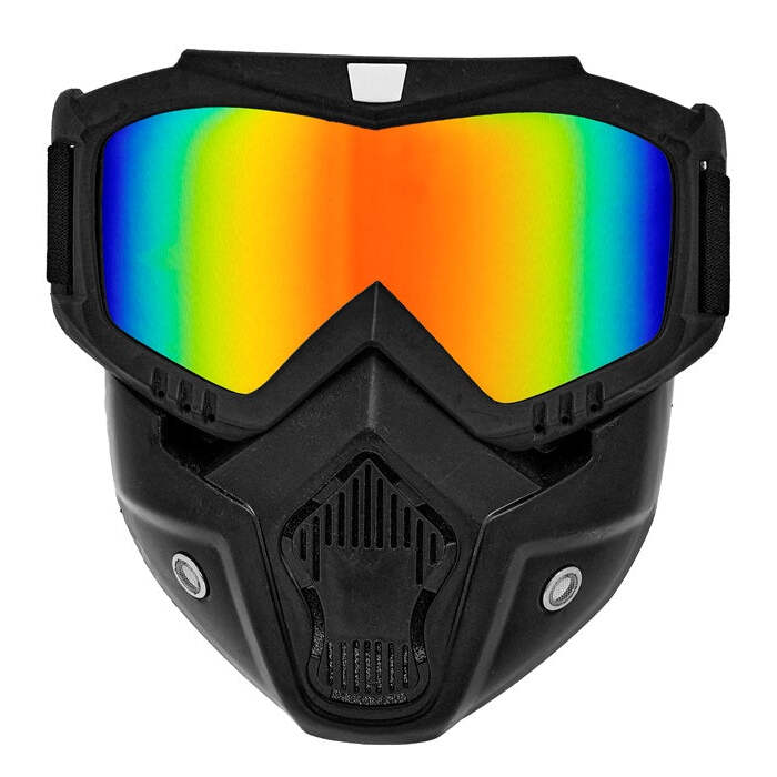 Tactical Mask Mirror Lens Rainbow