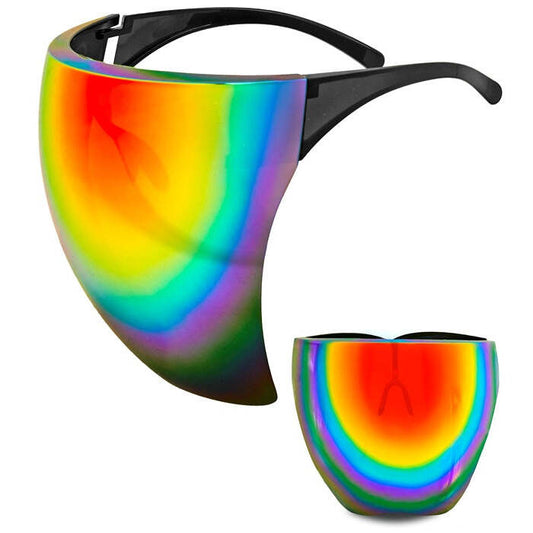 Face Shield Mirror Lens Rainbow