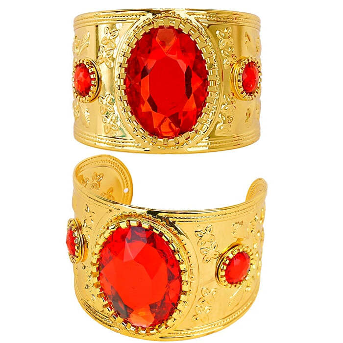 Bracelet Gold With Gemstone Ruby