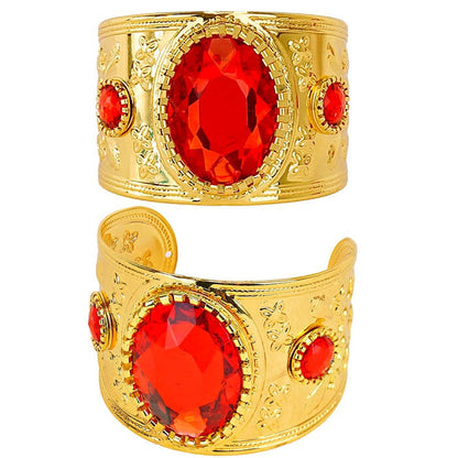 Bracelet Gold With Gemstone Ruby
