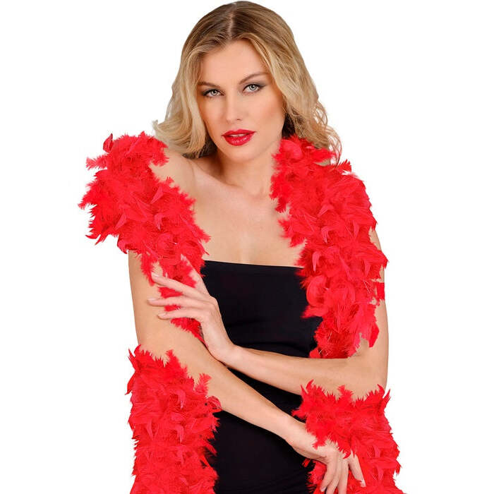 Red Feather Boa - 1,80 M - 80 G