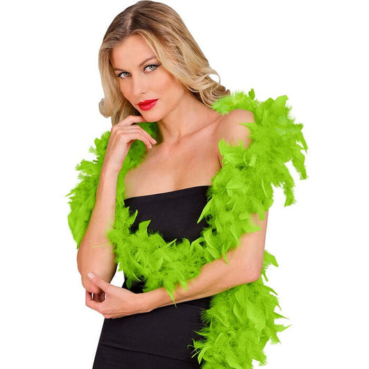 Lime Feather Boa - 1,80 M - 80 G